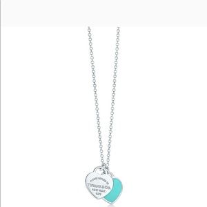 Return to Tiffany Double Heart Pendant Necklace